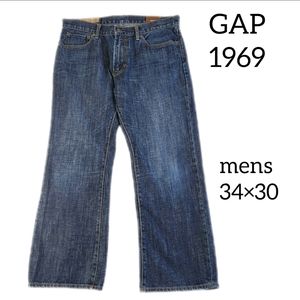 GAP 1969 JEANS MENA SIZE 34×30 BOOT FUT